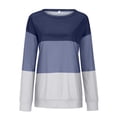 thumbnail image 4 of MIDCKE Womens Color Block Printed Sweatshirts Casual Long Sleeve Pullover Tops Oversized T Shirts(Z#02-White,L), 4 of 4