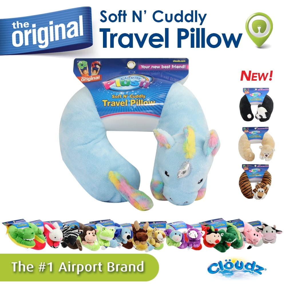 Cloudz Kids Plush Animal Neck Pillow - Unicorn 