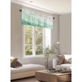 thumbnail image 3 of Sage Green Gradient Curtain Valances for Kitchen,Summer Beach Rod Pocket Valance Coastal Ocean Short Curtains,Nautical Seaside Auqa Beige Short Valance for Living Room Bedroom Cafe,54x18in, 3 of 6