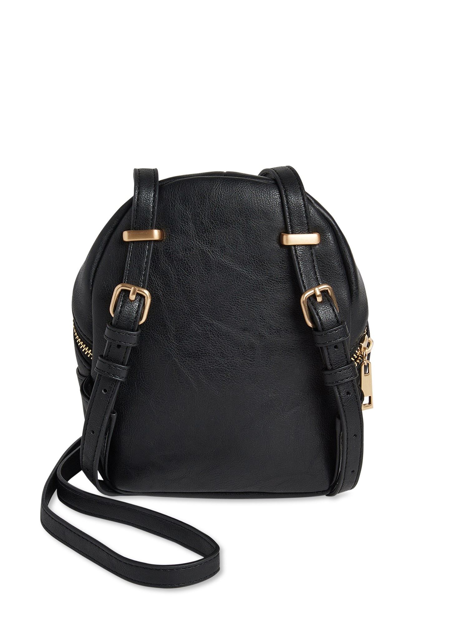 French Connection PERRY MINI CONVERTIBLE BACKPACK/ CROSSBODY 1 L Small  Backpack BLACK - Price in India