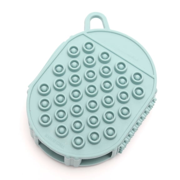 Silicone Body Scrubber Cozival 2-In-1 Exfoliating Silicone Body Scrubber, Dual-Sided Shower Brush with Loofah, Deep Cleansing Body Exfoliator for Dead Skin Removal, Men Women, Dual Sided Shower Brush