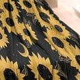 thumbnail image 3 of Black Moon Sunflower Pattern Blanket,Comfortable Soft Flannel Throw Blanket,All Season,Warm Lightweight Blankets for Sofa Bed Couch Living Room Chair,30"x40", 3 of 4