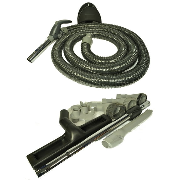 Generic Central Vacuum Cleaner 30 Foot Non Electric Hose Attachment Set BI-5746