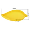 thumbnail image 2 of 4pcs diamond painted Tray, 15x9cm Diamond Art Trays Leaf Bead Rhinestone Sorting Tray Organizer Large, Yellow, 2 of 5