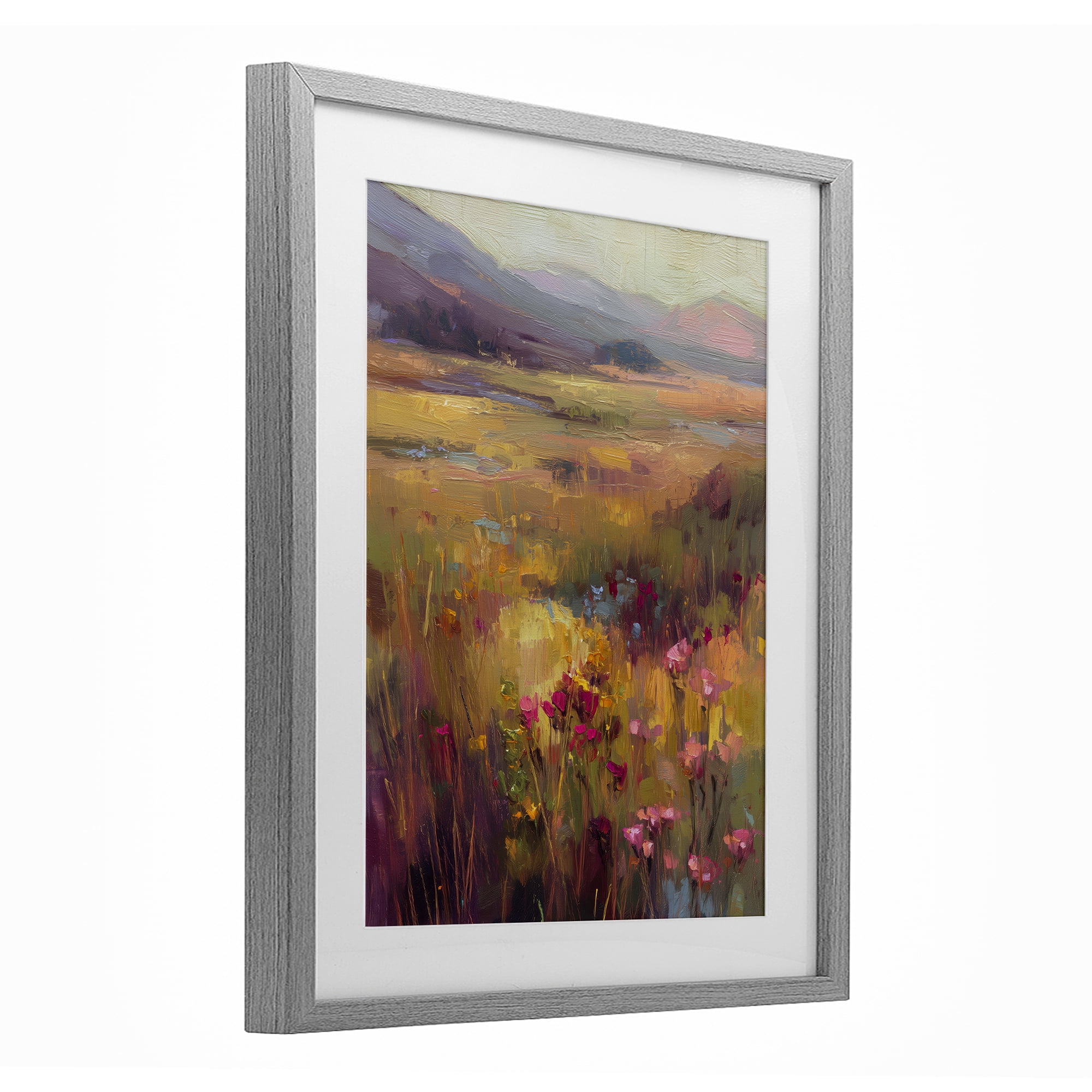 Stupell Industries Golden Waves Of Grass Gray Framed Print Under Glass, design by Svetlana Aleynikova