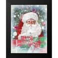 thumbnail image 2 of Bluebird Barn 12x14 Black Modern Framed Museum Art Print Titled - Snowy Secret Santa, 2 of 5