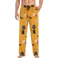 thumbnail image 4 of GZHJMY Black Cat Halloween Pajama Pants For Men, Men's Separate Bottoms, Small, Lounge Pants with Pockets, Christmas New Year Birthday Gifts, Small, Christmas New Year Birthday Gifts, Small, 4 of 7