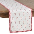 thumbnail image 1 of 54 in. Candy Cane Print Table Runner, Red, 1 of 1