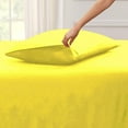 thumbnail image 2 of Split Top King Adjustable Flex Top King Size 100% Egyptian Cotton, Solid Yellow, 800 Thread Count, 15 inch Deep Pocket, 34" Split Top Sheets Bed 4 Piece Sheet Set, 2 of 6