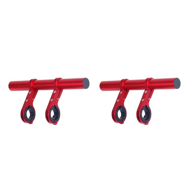 fastboy Rallonge de Guidon de Vélo avec Doubles Pinces Support de Téléphone Universel Extérieur Alliage d'Aluminium Rouge 2Ensemble