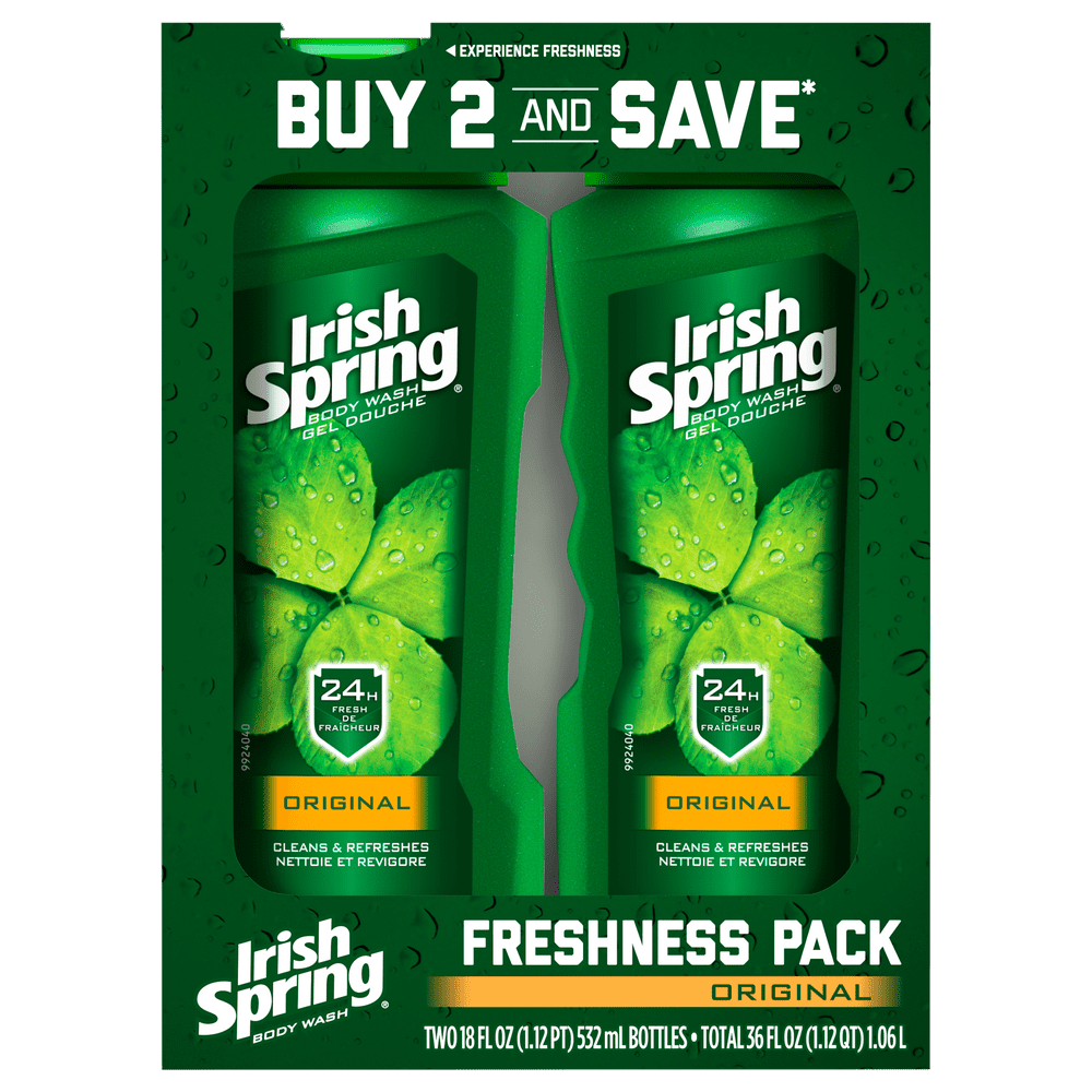 Irish Spring Original Face & Body Wash, Moisturizing Body Wash Washes