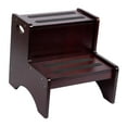 thumbnail image 5 of 2 Step Stool for Kids with Handles Non Slip Wooden Bathroom Sink Stool for Toilet Training and Bedroom Use, 5 of 9
