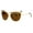 gold brown, variant on Womens Metal Lightening Bolt Eyebrow Cat Eye Sunglasses Black