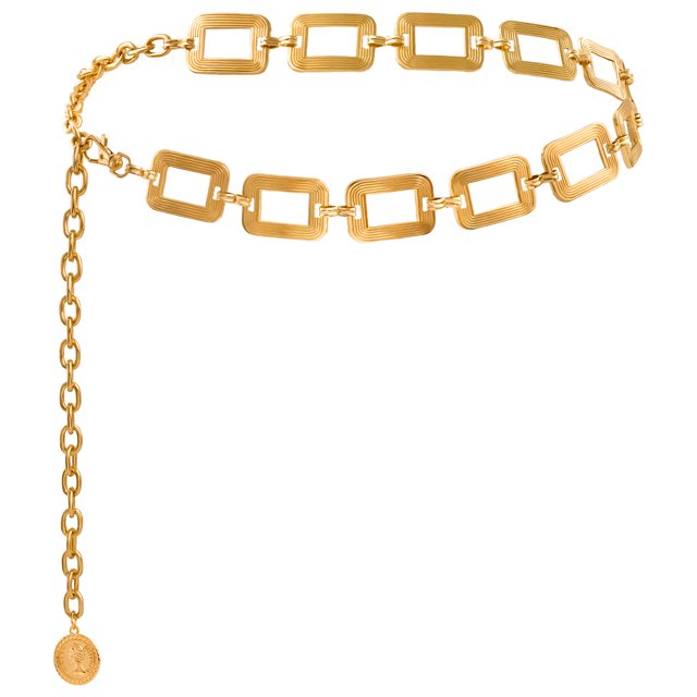 Cadena de cintura con colgante de metal estilo atmósfera, accesorios de moda para mujer, cadena para el cuerpo para chica sexy, cadena para cinturón de vestir