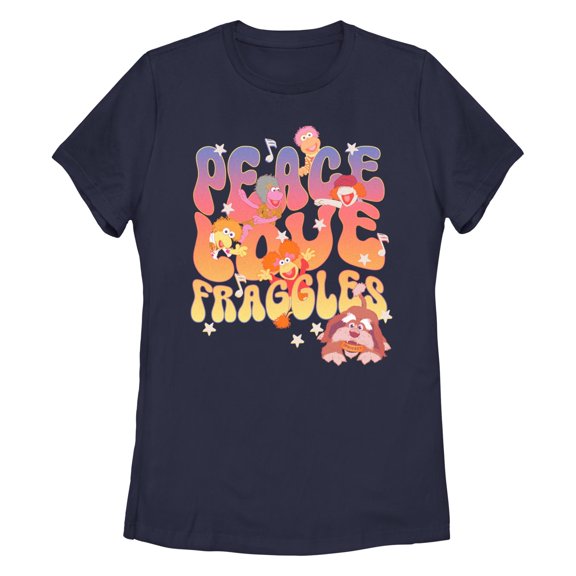 Women's Fraggle Rock Peace and Love Graphic T-Shirt