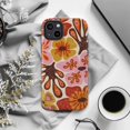 thumbnail image 6 of Retro Floral Phone Case, Boho Hand Drawn Abstract Flower Pattern Pink Mustard Cover for iPhone 17 16 15 14 13 12 11 Plus Pro Max Mini, 6 of 6
