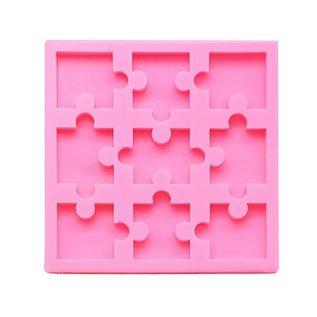 Chocolate Molds Silicone Shapes Silicone Molds Diy Puzzle Shape Cake Chocolate Soap Crystal Epoxy Molds Decor Soap Molds Silicone Shapes Cake Molds for Baking Shapes