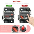 thumbnail image 3 of koolsoo 60A Amp Manual Reset Circuit Breaker 12v/36v Car Auto Boat Audio Stereo Fuse, 3 of 9