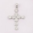 thumbnail image 5 of 1.25 CTW Natural Diamond Polki Christian Cross Religious Mother's Day Gift Pendant 925 Sterling Silver, 5 of 5