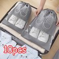 thumbnail image 2 of 10/5pcs Shoes Storage Bags Closet Organizer Non-woven Travel Portable Bag Waterproof Pocket Clothing Classified Hanging Bag 2025, 2 of 10