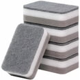 thumbnail image 1 of 5 Pcs Heavy Duty Scrub Sponges,Dual-Sided Dishwashing Sponge for Kitchen,Multi-Use Deep Cleaning Scrub Sponge (Grey White), 1 of 8