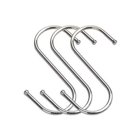 

S Hook Stainless Steel Hook Barbecue Hook Hanging Sausage Hanging Turkey Hanging S Hook Stainless Steel Hook Barbecue Hook Barbecue Sausage Turkey Roast Duck Meat Home S Stainless Steel Middle 10pcs
