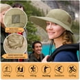 thumbnail image 6 of Tirrina Women's Outdoor Sun Protection Fishing Cap with Neck Flap Wide Brim Mesh Hat for Travel Camping Hiking Hunting, 6 of 6