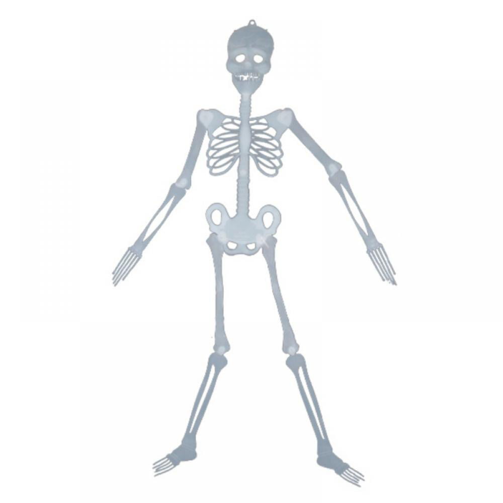 US Seller 16" Glow in the Dark Skeleton Halloween Decoration 