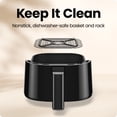 thumbnail image 6 of Chefman TurboFry 2-Quart Digital Air Fryer, Compact Design for Quick Meals, Dishwasher-Safe – Black, 6 of 7