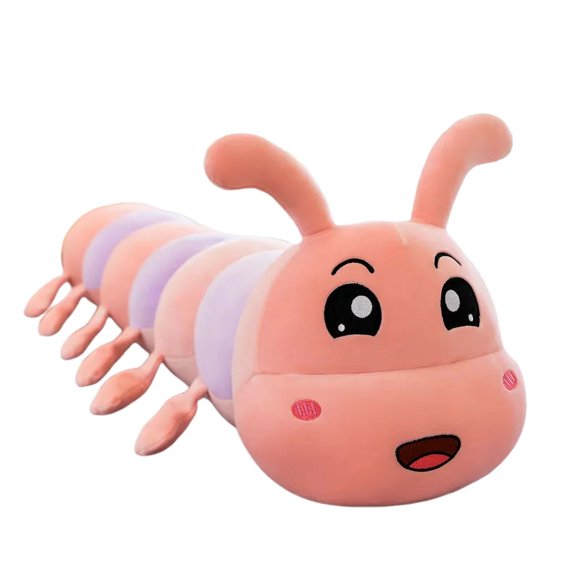 Peluche Chenille Géante, Jouet Câlin Chenille en Peluche, Coussin Jouet en Peluche, Cadeau d'Anniversaire pour Fille Petite Amie-SinKeeU