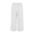 thumbnail image 4 of Gubotare Womens High Waisted Way Stretch Golf Capris Work Pants Athletic Workout Ankle Pants (White,XL), 4 of 4