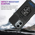 thumbnail image 6 of Case for Galaxy A06,Military Grade TPU+PC [Built-in Magnetic Kickstand] Dual-Layer Design Card Slot Heavy Duty Shockproof Protection Phone Case for Samsung Galaxy A06,6.7" 2024 (Red), 6 of 10