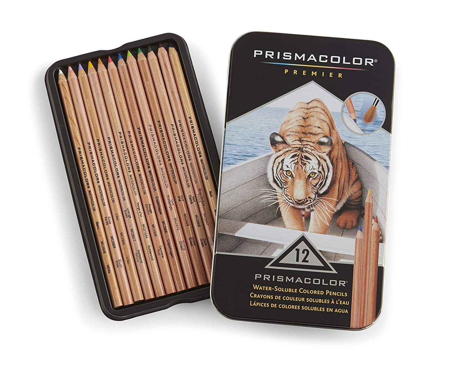 Buy Prismacolor Premier Water-Soluble Colored Pencils, 12 Pack, Pair with a...