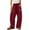 Wine#cargo sweatpants for women plus size, variant on Moxiu Barrel Sweatpants Women High Waisted Wide Leg Lounge Pants Summer Drawstring Waist Contrast Patchwork Pants w/Pockets Dark Blue,L
