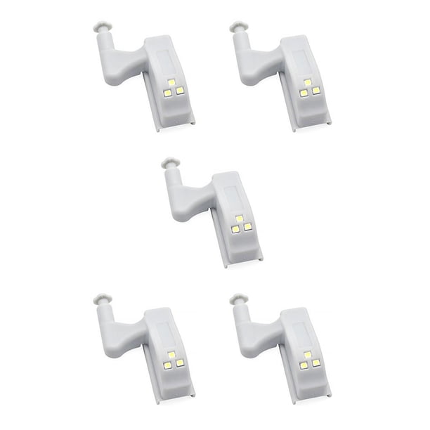 Monstrate Gabinete de luz de detección inteligente LED, armario de cocina, bisagra de armario, lámpara de noche de plástico con batería, luces de baño Type2 NO2 Monstrate CBP031547