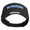 thumbnail image 5 of Missouri Typography Logo Embroidered Cotton Twill Sun Visor - Black OSFM, 5 of 5