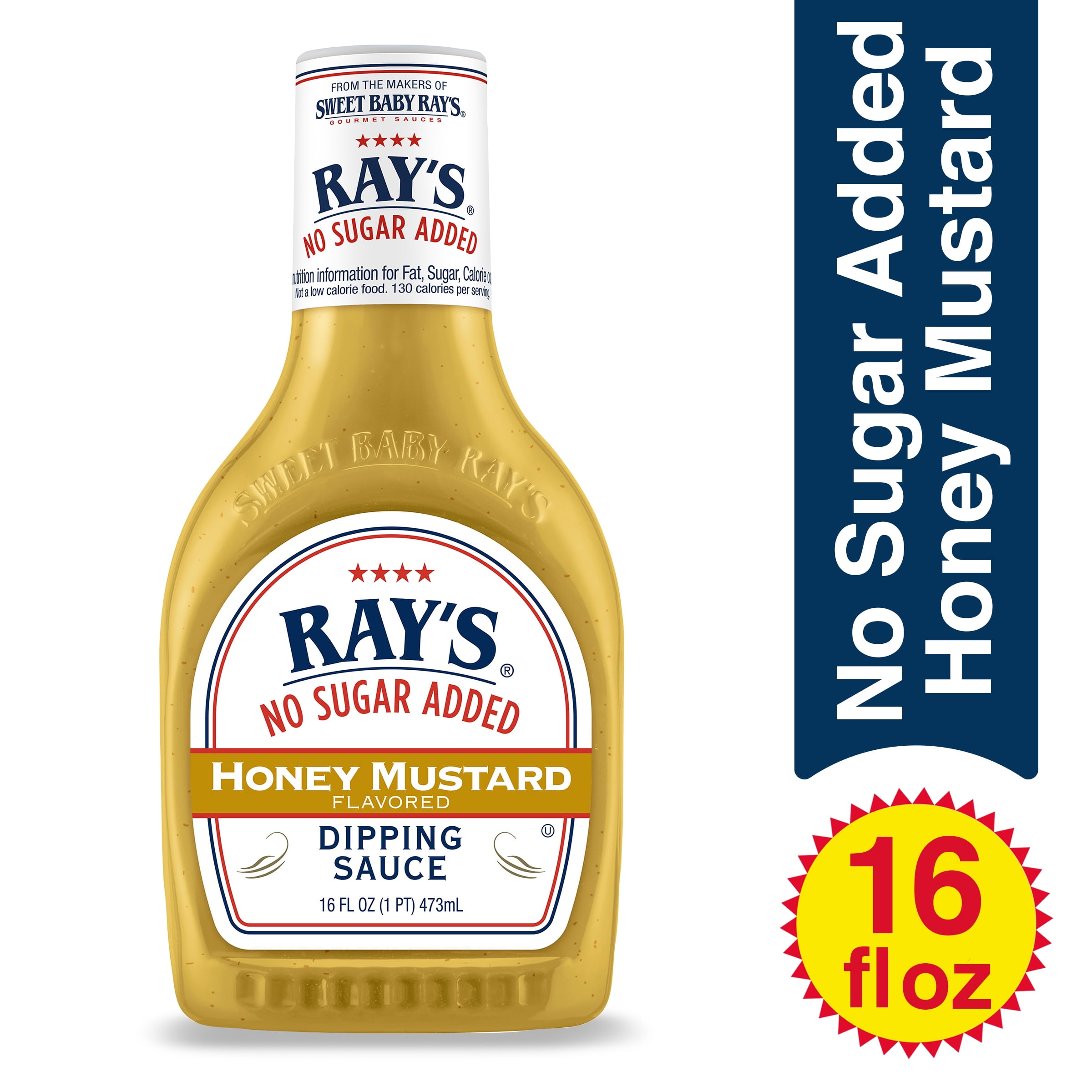 (2 pack) Ray's® No Sugar Added Honey Mustard Flavored Dipping Sauce 16 fl oz
