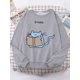thumbnail image 3 of Sudadera con capucha para mujer, suéter de gran tamaño con estampado de gato, moda coreana, Kawaii, Animal, novedad de 2022, 3 of 5
