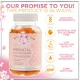 thumbnail image 4 of Prenatal Vitamins for Women – Complete Pregnancy Multivitamin - Folic Acid, Omega 3 DHA, Choline, Vitamin D – Essential Support for Mom's & Baby Brain Development - Tasty Orange Flavor - 120 Gummies, 4 of 9