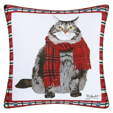 UPC 008246325178 product image for C&F Home 18-in. Square Indoor/Outdoor Pillow - Fat Cat | upcitemdb.com