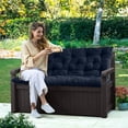 thumbnail image 2 of YLLN  Porch Swing Cushions ,Waterproof Swing Cushions Replacement with Backrest（Navy Blue 60"）, 2 of 8