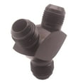 thumbnail image 2 of El bloque de aluminio Y adapta el negro Y del adaptador de las colocaciones AN10 tipo junta del tubo de aceite Macarena Montaje del adaptador de bloque, 2 of 8