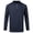Navy_001, variant on Domuza Men's Casual Knit Polo, Long Sleeve Button Collar Sweater, Lightweight Solid Color Top for Office Daily Black 3XL