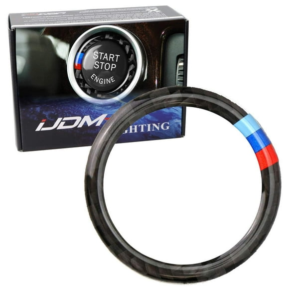 Black Real Carbon Fiber Engine Push Start Button Surrounding Decoration Ring For 2006-2012 BMW E90 E92 325i 328i 330i 335i M3