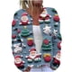 thumbnail image 2 of Cárdigan informal de punto con estampado navideño para mujer, chaqueta con botones y abrigo para mujer, 2 of 5