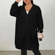 thumbnail image 5 of HongQid Women's Zip Up Hoodies Long Sleeve Long Tunic Sweatshirts Oversized Casual Waffle Fall Jacket Coat with Pocket, 5 of 5