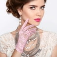 thumbnail image 3 of Guantes de encaje para mujer, guantes de fiesta de té, guantes cortos de cortesía, guantes de novia florales vintage para mujer, cena de boda, 3 of 5