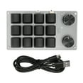 thumbnail image 2 of Mini Clavier, USB Câblé Clavier de Jeu Dual Mode Sans Fil avec Bouton, Clavier OSU Programmable Interrupteur Rouge Mécanique pour, Vista, OS X, 2 of 8