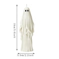 thumbnail image 2 of Halloween Decor Ghost Candles, Cute Taper Candle Spooky Tabletop Novelty Party Favor Basket Stuffer, Gothic Decoration Indoor Gift for Mantel Halloween Table Centerpiece, 2 of 7