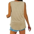 thumbnail image 5 of Womens Summer Basic Tank Tops Casual V-Neck Loose Sleeveless Flowy Tank Going Out Fashion Clothes 2024 S-XXL, 5 of 8